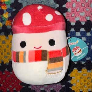 NWT malcolm the mushroom squishmallows plush collectible fall 2022 woodland 7.5”